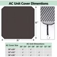 thumbnail image 2 of Taotique Air Conditioner Cover for Outside, AC Unit Covers Top Universal Outdoor AC Cover Defender for All Season, 32" x 32", 2 of 7