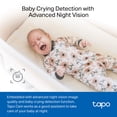 thumbnail image 5 of Tapo by TP-Link Cámara de seguridad interior 1080P para monitor de bebé, cámara para mascotas con detección de movimiento, audio bidireccional, visión nocturna, almacenamiento en la nube y tarjeta SD,, 5 of 5