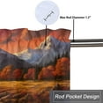 thumbnail image 5 of Forest Bear Window Curtain Valances Country Natural Scenery Lake Wildlife Farm Animals Camping Rod Pocket Window Valance for Living Room Bathroom Bedroom Kitchen 54 by 18 in, 1 Panel, 5 of 6