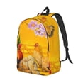 thumbnail image 2 of Daiia The Chicken Family Vintage Canvas Backpack for Men and Women ,Hiking Backpack,Travel Laptop Bag for School,Large Capacity Backpack, 2 of 8