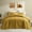 Ochre, variant on Ameha 3 Piece Quilt Set Chevron Embossed Bedspread Reversible Ultrasoft Microfiber Adult Bedding Ochre Color King