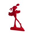 thumbnail image 4 of Figura de bailarina de ballet, adorno de mesa, artesanía hecha a mano, superficie flocada roja para Estilo B, 4 of 9