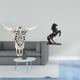 thumbnail image 2 of Arte Colgante De Pared Con Cabeza De Toro Tribal Y Figuras De Caballo, Escultura Decorativa Para Oficina, Granja, Paisaje, Dormitorio., 2 of 8