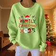 thumbnail image 2 of Lorytime Fall Sweatshirts for Women Christmas Letters Print Shirt Crew Neck Long Sleeve Pullover Loose Tops, 2 of 4