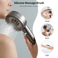 thumbnail image 6 of Beteliva Filtered Shower Head with Handheld, High Pressure 4 Spray Mode Showerhead with Filters, Water Softener Filter Beads for Hard Water with ON/OFF Switch for Pets (Gray), 6 of 7