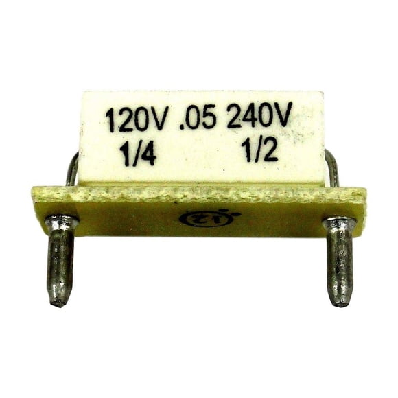 KB ELECTRONICS 9839 1/4=90 VDC to 130 VDC, PLUG-in HORSEPOWER RESISTOR, 1/2=180VDC, 05 OHMS