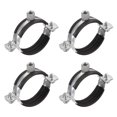 thumbnail image 1 of Unique Bargains Colliers de Serrage Rigides 60 à 64mm, Clips de Tube de Support de Tuyau Lot de 4, 1 of 5