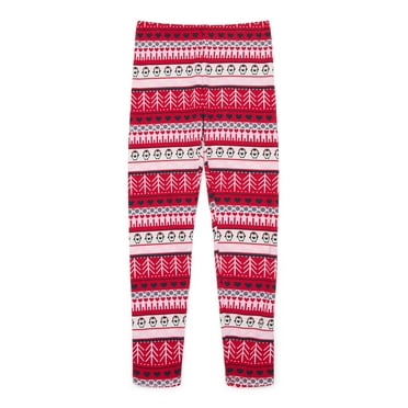Holiday Time Girls Christmas Printed Leggings, Sizes 4-18