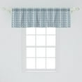 thumbnail image 2 of Ambesonne Moroccan Window Valance, Geometric Border Dots, 54" X 18", White Pale Blue and Grey, 2 of 3