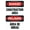 Warning Sign 1, variant on Warning Sign Construction Area Bilingual English-Spanish Aluminum Sign - 8"x12", Rust-Proof Decor for Roads, Garages, Construction Zones