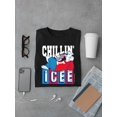 thumbnail image 3 of Relaxed ICEE Chill Mode - Bear Fun Graphic Men's T-shirt, 3 of 4