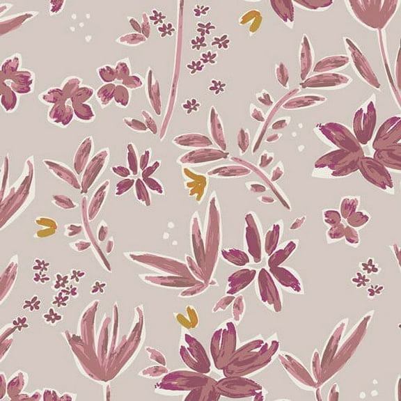 Purple floral fabric, Blakes Mayfair Art Gallery Fabrics cotton, Sold by the Quarter Yard