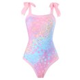 thumbnail image 4 of Lopeceal One Piece Swimsuit Women with Cover Up Tummy Control Graphic Sarong Straps Monokini One Piece Bathing Suits with Skirt Wrap, 4 of 7
