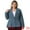 Grey Blue, variant on DARING DIVA Women's Plus Peplum Notch Panel Collar Casual Blazers Lake Blue 4X