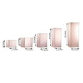 thumbnail image 3 of Efavormart Set of 5 - Mirror Finish Acrylic Pedestal Risers - Display Boxes with Interchangeable Lid and Base - 12", 16", 24", 32", 40" - Rose Gold Blush for Centerpiece Display in weddings events, 3 of 10