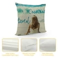 thumbnail image 4 of YINGXI Life's a Beach Enjoy The Waves Motivational Sign Décor Inspirational Quote Summer Decoration Home Decorative Throw Pillow Case for Sofa Couch 24x24in, 4 of 5