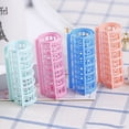 thumbnail image 4 of 10 Pieces Hair Roller, 0.98" Plastic Hair Rollers Curlers Self Grip Rollers with 1 Pieces Steel Pintail Combs for Short Hair Long No Heat Hair Curlers Hair Hairdressing Styling Tools (Random Colors), 4 of 7