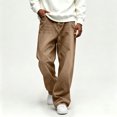 thumbnail image 2 of Cmfcve Hip Hop Baggy Jeans for Men Casual Wide Leg Denim Pants, 2 of 8