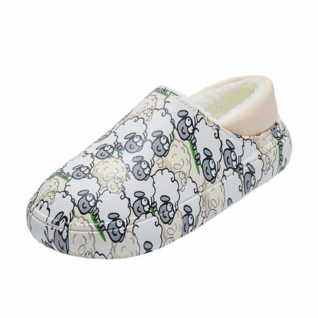 

JUSTUP Women’s Slippers Cute Cozy Memory Foam House Slippers Warm Fleece Lining Soft Plush Non-Slip Sole（6.5-7）