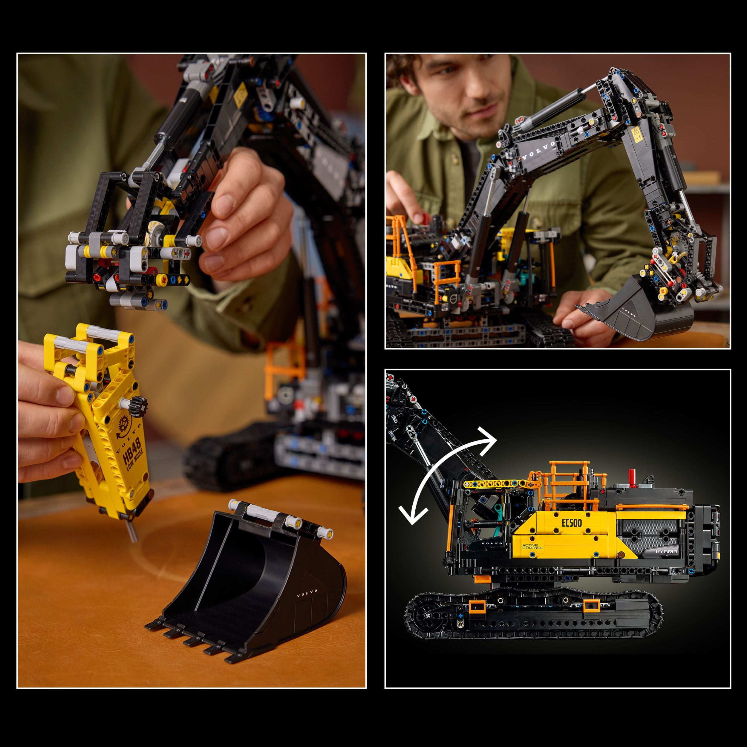 LEGO Technic L’Excavatrice Volvo EC500 Hybrid, Ensemble, Cadeau pour Adultes 42215