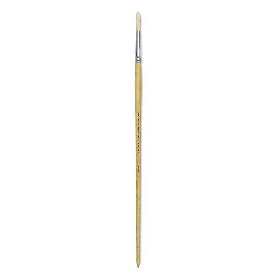 Blick Academic Bristle Brush - Round, Long Handle, Size 8