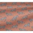 thumbnail image 5 of oneOone Viscose Jersey Fabric Fox Block Print Fabric By The Yard 60 Inch Wide, 5 of 5