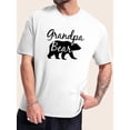 thumbnail image 1 of Playera de Manga Corta con gráfico Favorito de Run Camisa para HombrePlus Size Men's "Grandpa Bear" Print Crew Neck Casual Graphic s, Oversized Trendy Chic Outfit Tee For Adult, Men, Women, Teen, Te, 1 of 7