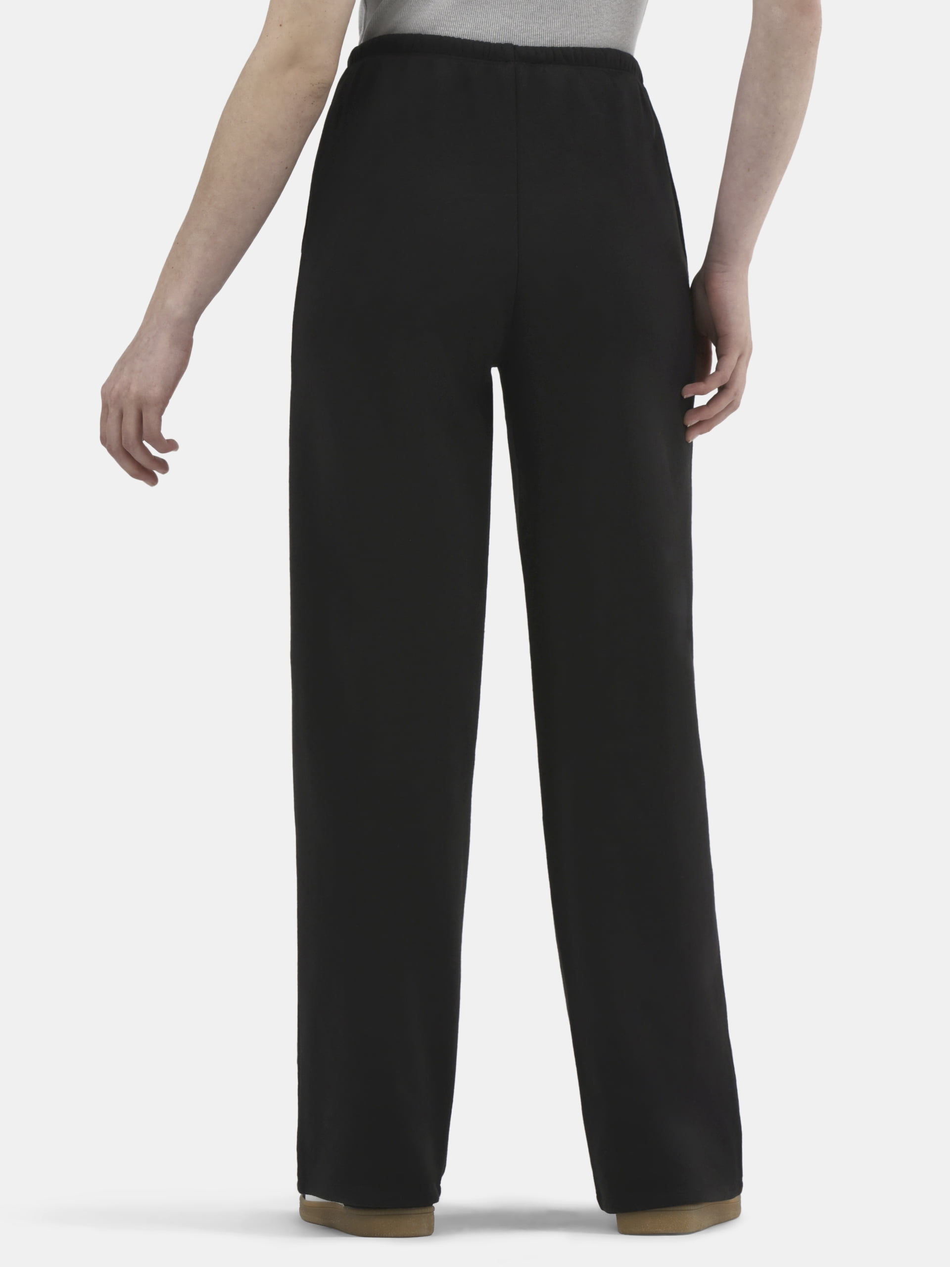 No Boundaries Soft Fleece Wide Leg Sweatpants, Women’s