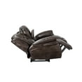 thumbnail image 5 of Steve Silver Oportuna Faux Leather Dual Power Console Loveseat, Brown, 5 of 8