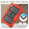 thumbnail image 7 of FJLBDE Case for iPad (A16) 11th Gen 2025/ iPad 10th Gen 10.9 Inch 2022, Rugged Shockproof Tablet Cases Cover with Kickstand Shoulder Strap, Red, 7 of 7