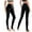 Black, variant on WXLWZYWL Leggings for Women Tummy Control Single Medium Weight Breathable Cotton-Spandex Leggings Ankle Length Footless Tights Pantyhose Seamless Stretch Opaque Colors