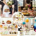 thumbnail image 5 of 12 Pcs Dessert Cupcake Stand Holder, Cake Table Display Set Include 5 Cupcake Stand Tiered Tower 1 Cake Holder 6 Serving Tray Combo for Tea Party Birthday Baby Shower Wedding(White,White), 5 of 12