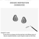 thumbnail image 4 of Pendientes de plata Yashi Aguacate 925 con esmalte verde Código de producto 84460, 4 of 5