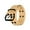 Beige, variant on Canvas Double Grommet Hole Belt, Black, M