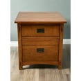 thumbnail image 2 of Crafters and Weavers Mission Quarter Sawn Oak File Cabinet in Walnut, 2 of 10