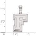 thumbnail image 2 of Sterling Silver Rh-Plated Logoart Fordham University Large Pendant (25 X 14) Made In United States ss006fou, 2 of 5