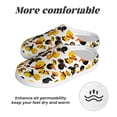 thumbnail image 6 of Rateoe Duck In Black Suit1 Print Women's Men's Cotton Knit Slippers Lightweight Memory Foam Indoor House Shoes with Anti-Skid Sole-35/36, 6 of 7