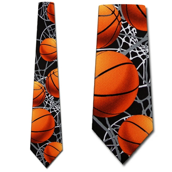 Basketball Zone Necktie Mens Tie