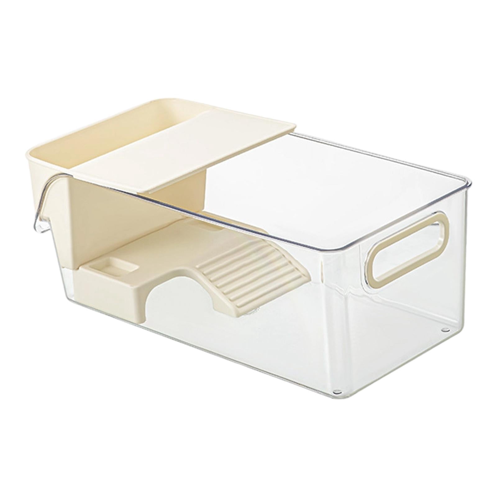 Fzaqwen Turtle Habitat Tank Featuring PETG Material And Basking Place Planter Open Top Reptile Aquarium Easy Access Terrapin Tank Amphibians Tortoises Case Bo L