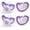 Purple, variant on RaZbaby JollyPop Pacifier, 0-3 Months, BPA-Free, Variety, 3 Pack