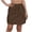 A-Brown, variant on Cargo Skirt for Women Hiking Athletic Skort High Waisted Cargo Golf Travel Skirts with Pockets,Pink,Women's S-XXL