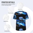 thumbnail image 4 of Balery Blue Viper Snake Baseball Jersey for Men Casual Button Down Shirts Short Sleeve Active Team Sports Uniform-XX-Large, 4 of 9