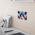 thumbnail image 5 of Yayeee Toggle Light Switch Wall Plate 3-Gang 6.37"x4.48" Decorative Outlet Cover, Blue Geometric, 5 of 7