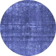 thumbnail image 1 of Ahgly Company Machine Washable Indoor Round Oriental Blue Industrial Area Rugs, 8' Round, 1 of 4
