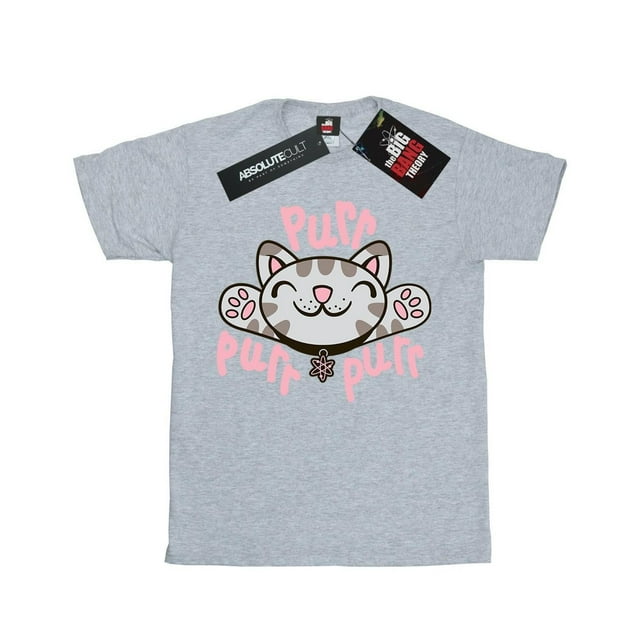 Big Bang Theory T-Shirt en Coton pour Filles Soft Kitty Ronron