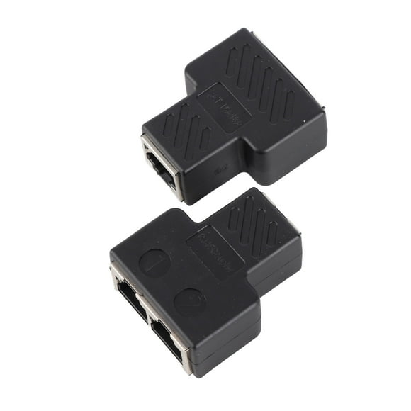 2 piezas de 3,5 mm, macho, 3 canales, RJ45, adaptador divisor de conector de 8 núcleos, distribuidor de red POE