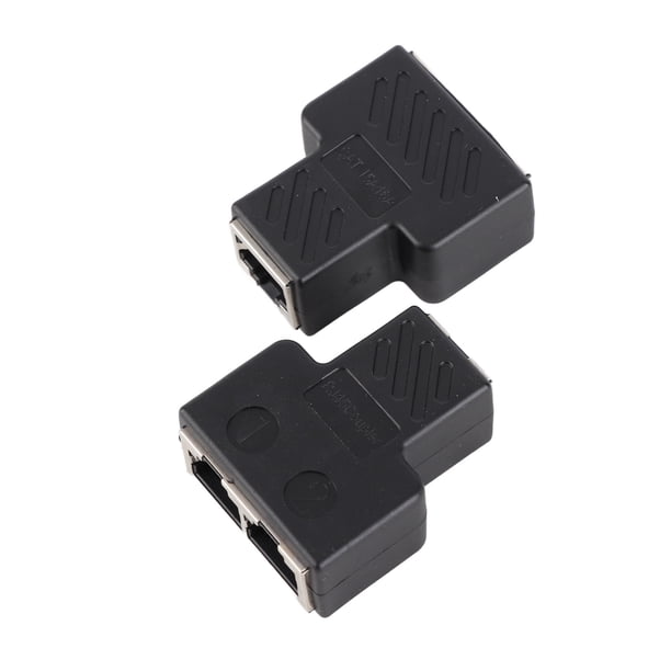 2 piezas de 3,5 mm, macho, 3 canales, RJ45, adaptador divisor de conector de 8 núcleos, distribuidor de red POE