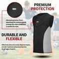 thumbnail image 5 of HAIYUE Youth Kids New Padded Sleeveless Compression Shirt for Football Baseball to Protect Chest of Size S, 5 of 8
