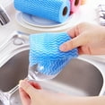 thumbnail image 3 of ACDANC Reusable Paper Towels Disposable Dish Cloths Cleaning Towels Kitchen Roll Cloth Roll Reusable Cleaning Cloths Easy Cleaning Wipes Washable Kitchen Paper Silicone Dish Towel, 3 of 7