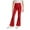 #407-Red, variant on Cowsor Girls Bell Bottoms Pants School Uniform Stretchy Leggings